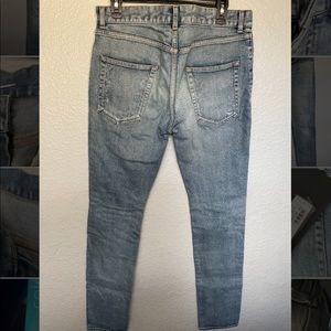 Saint Laurent skinny fit jean in Santa Monica blue denim